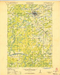 Ladysmith Wisconsin Historical topographic map, 1:48000 scale, 15 X 15 Minute, Year 1950