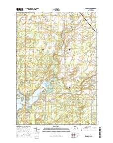 Ladysmith SE Wisconsin Current topographic map, 1:24000 scale, 7.5 X 7.5 Minute, Year 2015