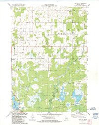 Lake Dexter Wisconsin Historical topographic map, 1:24000 scale, 7.5 X 7.5 Minute, Year 1984