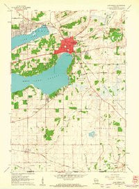Lake Geneva Wisconsin Historical topographic map, 1:24000 scale, 7.5 X 7.5 Minute, Year 1960