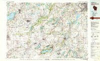 Lake Geneva Wisconsin Historical topographic map, 1:100000 scale, 30 X 60 Minute, Year 1980