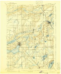 Lake Geneva Wisconsin Historical topographic map, 1:62500 scale, 15 X 15 Minute, Year 1906