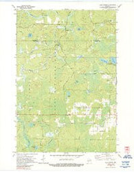 Lake Gordon Wisconsin Historical topographic map, 1:24000 scale, 7.5 X 7.5 Minute, Year 1972