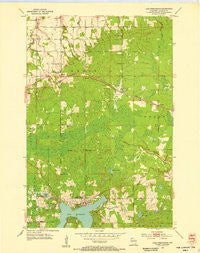 Lake Nebagamon Wisconsin Historical topographic map, 1:24000 scale, 7.5 X 7.5 Minute, Year 1954