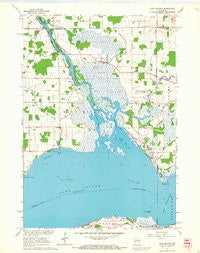 Lake Poygan Wisconsin Historical topographic map, 1:24000 scale, 7.5 X 7.5 Minute, Year 1961
