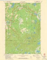 Lake Tahkodah Wisconsin Historical topographic map, 1:24000 scale, 7.5 X 7.5 Minute, Year 1971