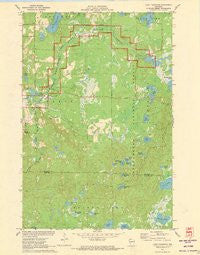 Lake Tahkodah Wisconsin Historical topographic map, 1:24000 scale, 7.5 X 7.5 Minute, Year 1971