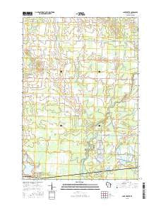 Lake Dexter Wisconsin Current topographic map, 1:24000 scale, 7.5 X 7.5 Minute, Year 2015