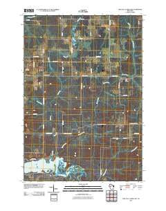 Lake Eau Claire East Wisconsin Historical topographic map, 1:24000 scale, 7.5 X 7.5 Minute, Year 2010