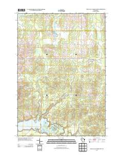 Lake Eau Claire East Wisconsin Historical topographic map, 1:24000 scale, 7.5 X 7.5 Minute, Year 2013