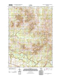 Lake Eau Claire West Wisconsin Historical topographic map, 1:24000 scale, 7.5 X 7.5 Minute, Year 2013