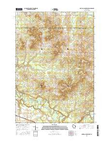 Lake Eau Claire West Wisconsin Current topographic map, 1:24000 scale, 7.5 X 7.5 Minute, Year 2015