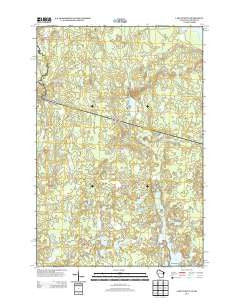 Lake Evelyn Wisconsin Historical topographic map, 1:24000 scale, 7.5 X 7.5 Minute, Year 2013