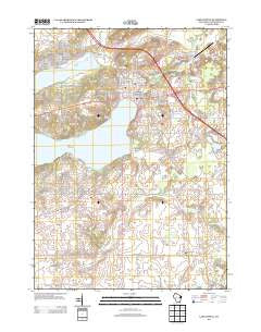 Lake Geneva Wisconsin Historical topographic map, 1:24000 scale, 7.5 X 7.5 Minute, Year 2013