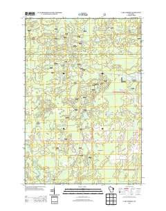 Lake Gordon Wisconsin Historical topographic map, 1:24000 scale, 7.5 X 7.5 Minute, Year 2013