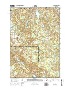 Lake Julia Wisconsin Current topographic map, 1:24000 scale, 7.5 X 7.5 Minute, Year 2015