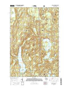 Lake Lucerne Wisconsin Current topographic map, 1:24000 scale, 7.5 X 7.5 Minute, Year 2015