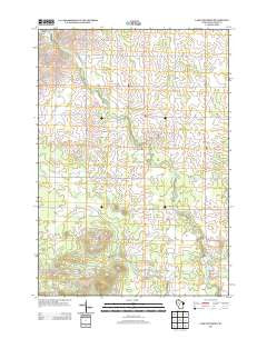 Lake Manakiki Wisconsin Historical topographic map, 1:24000 scale, 7.5 X 7.5 Minute, Year 2013