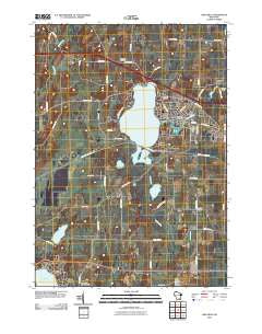 Lake Mills Wisconsin Historical topographic map, 1:24000 scale, 7.5 X 7.5 Minute, Year 2010