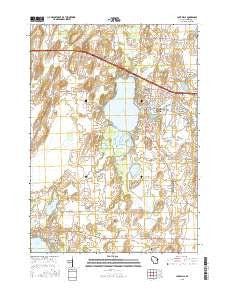 Lake Mills Wisconsin Current topographic map, 1:24000 scale, 7.5 X 7.5 Minute, Year 2015