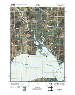 Lake Poygan Wisconsin Historical topographic map, 1:24000 scale, 7.5 X 7.5 Minute, Year 2010
