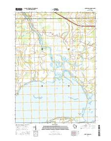 Lake Poygan Wisconsin Current topographic map, 1:24000 scale, 7.5 X 7.5 Minute, Year 2016
