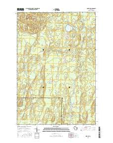 Lake Six Wisconsin Current topographic map, 1:24000 scale, 7.5 X 7.5 Minute, Year 2015