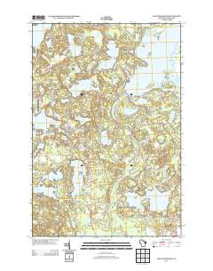 Lake Tomahawk Wisconsin Historical topographic map, 1:24000 scale, 7.5 X 7.5 Minute, Year 2013