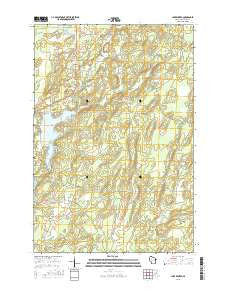 Lake Winter Wisconsin Current topographic map, 1:24000 scale, 7.5 X 7.5 Minute, Year 2015