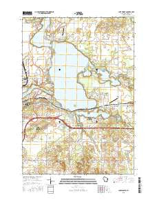 Lake Wissota Wisconsin Current topographic map, 1:24000 scale, 7.5 X 7.5 Minute, Year 2015