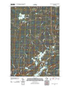 Lake of the Falls Wisconsin Historical topographic map, 1:24000 scale, 7.5 X 7.5 Minute, Year 2010