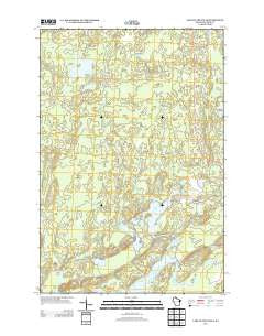 Lake of the Falls Wisconsin Historical topographic map, 1:24000 scale, 7.5 X 7.5 Minute, Year 2013