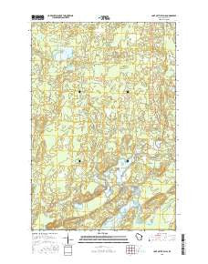 Lake of the Falls Wisconsin Current topographic map, 1:24000 scale, 7.5 X 7.5 Minute, Year 2015