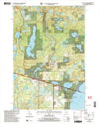 Land O'Lakes Wisconsin Historical topographic map, 1:24000 scale, 7.5 X 7.5 Minute, Year 1999