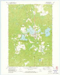 Laona Wisconsin Historical topographic map, 1:24000 scale, 7.5 X 7.5 Minute, Year 1972