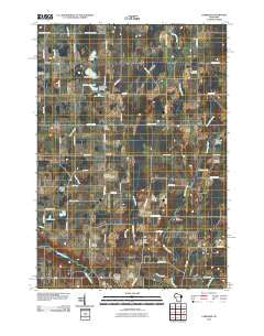 Larrabee Wisconsin Historical topographic map, 1:24000 scale, 7.5 X 7.5 Minute, Year 2010
