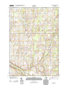 Larrabee Wisconsin Historical topographic map, 1:24000 scale, 7.5 X 7.5 Minute, Year 2013