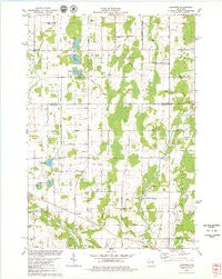 Larrabee Wisconsin Historical topographic map, 1:24000 scale, 7.5 X 7.5 Minute, Year 1978