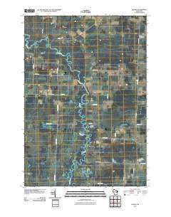 Leeman Wisconsin Historical topographic map, 1:24000 scale, 7.5 X 7.5 Minute, Year 2010