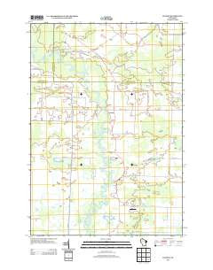 Leeman Wisconsin Historical topographic map, 1:24000 scale, 7.5 X 7.5 Minute, Year 2013