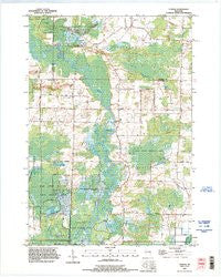 Leeman Wisconsin Historical topographic map, 1:24000 scale, 7.5 X 7.5 Minute, Year 1992