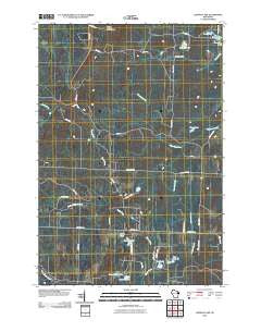 Lehman Lake Wisconsin Historical topographic map, 1:24000 scale, 7.5 X 7.5 Minute, Year 2010