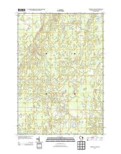 Lehman Lake Wisconsin Historical topographic map, 1:24000 scale, 7.5 X 7.5 Minute, Year 2013