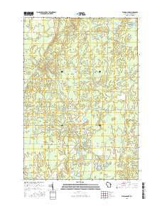 Lehman Lake Wisconsin Current topographic map, 1:24000 scale, 7.5 X 7.5 Minute, Year 2015
