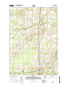 Lena Wisconsin Current topographic map, 1:24000 scale, 7.5 X 7.5 Minute, Year 2016