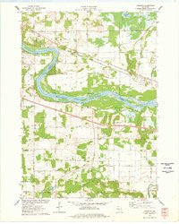 Lewiston Wisconsin Historical topographic map, 1:24000 scale, 7.5 X 7.5 Minute, Year 1975