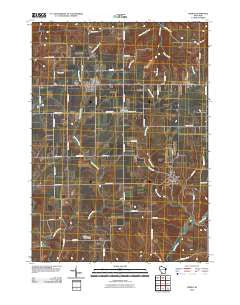 Linden Wisconsin Historical topographic map, 1:24000 scale, 7.5 X 7.5 Minute, Year 2010