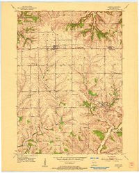 Linden Wisconsin Historical topographic map, 1:24000 scale, 7.5 X 7.5 Minute, Year 1952