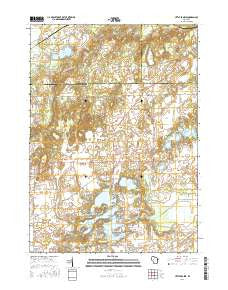 Little Prairie Wisconsin Current topographic map, 1:24000 scale, 7.5 X 7.5 Minute, Year 2016