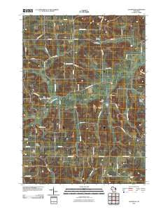 Loganville Wisconsin Historical topographic map, 1:24000 scale, 7.5 X 7.5 Minute, Year 2010
